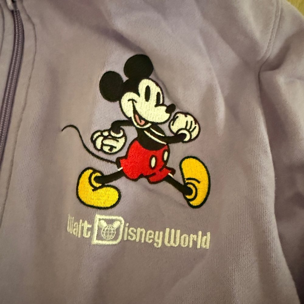 Disney Lavender Mickey Mouse Zip-Up Hoodie - Picture 2 of 3